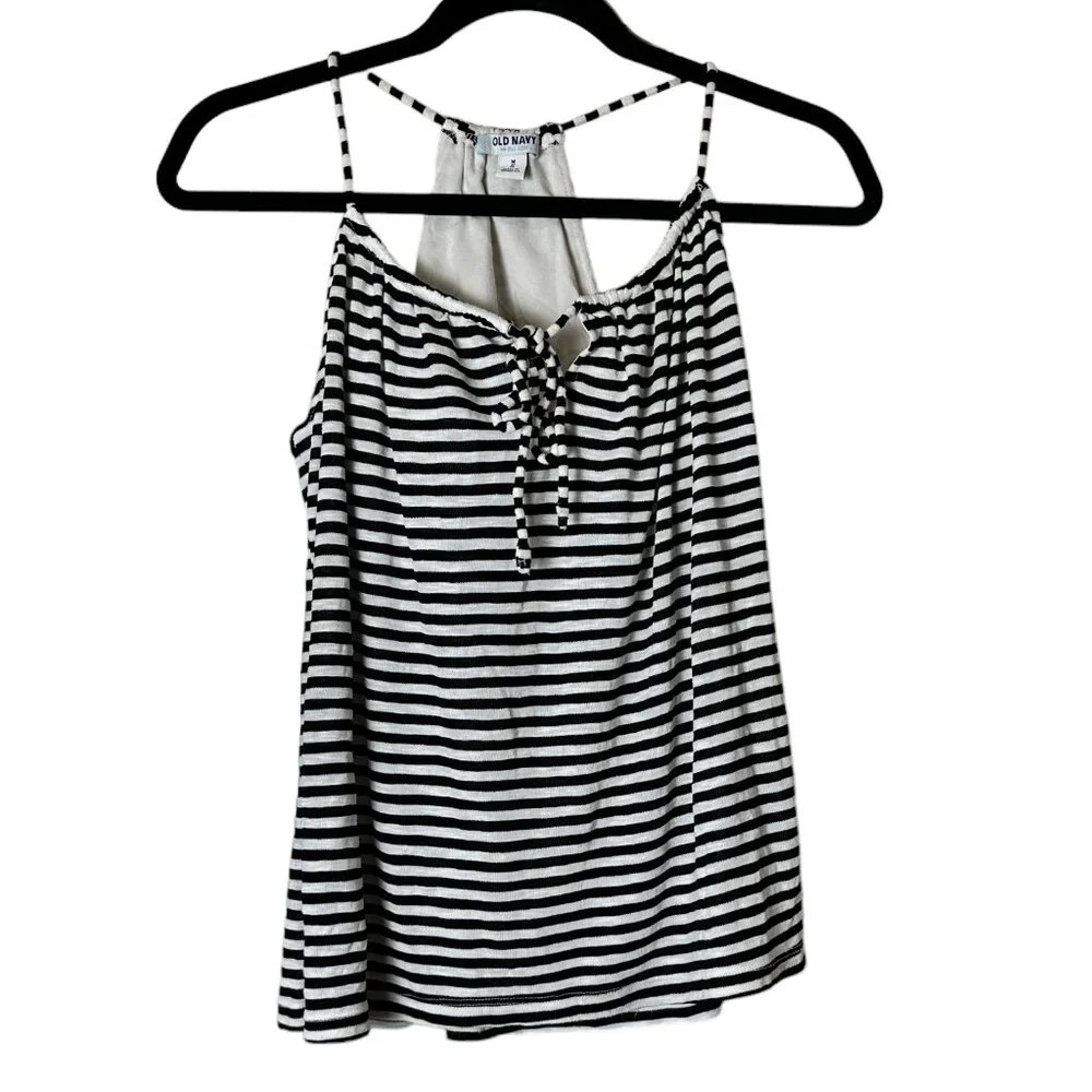 OLD NAVY Racerback Striped Bra Top - medium